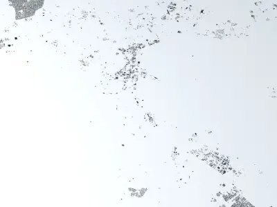 Tunis Streets and Buildings 3D model