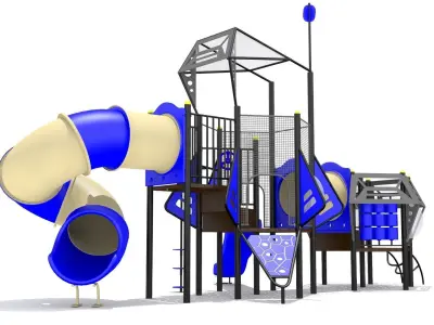 Ufo Playground Low-poly 3D model