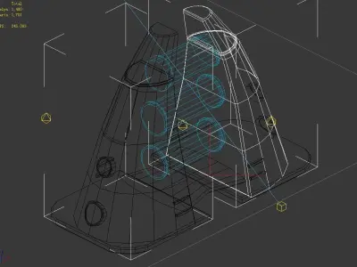 Star Alliance - Pavement Small Object 01 3D model