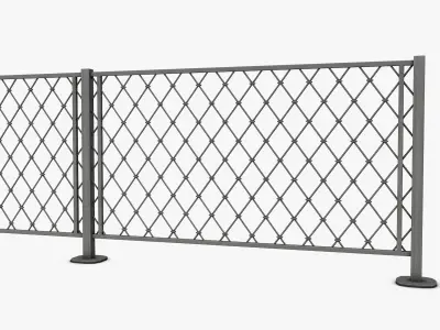 Metal Fence 3D model