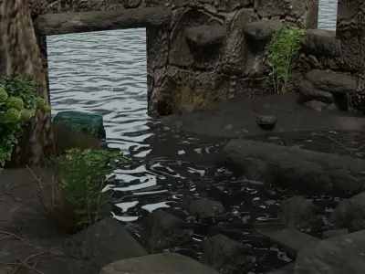 Portugal Unique Scenario with water 3D model
