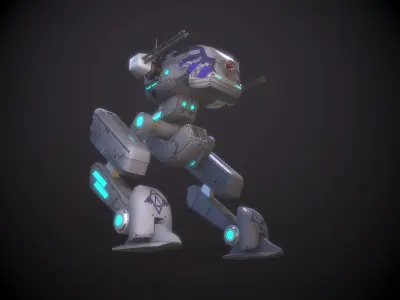 Sprinter light Mech  Low-poly 3D model