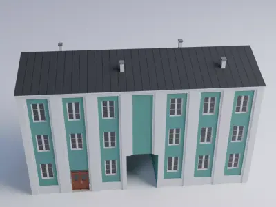Apartment building 3D model
