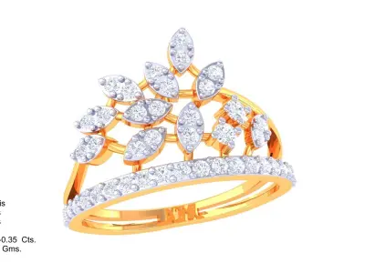 Women Ring MTL 3dm STL OBJ FBX Details 3D print model 40