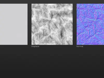 Creased paper seamless displacement texture Texture