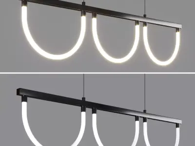 Meego lighting modern led pendant lamp Low-poly 3D model