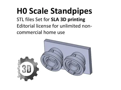 H0 Standpipes - Trockenleitungen 3D print model
