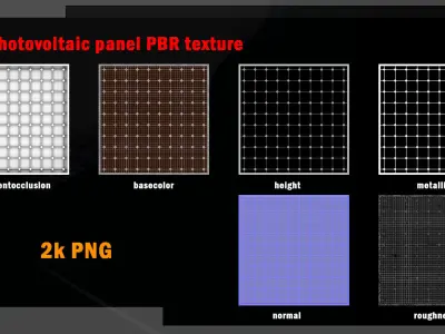 28 photovoltaic PBR texture set Texture