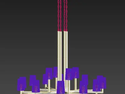 WRIGHT ROUND CHANDELIER 3D model