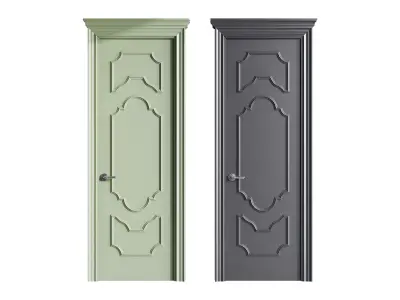 Modern entrance door 63 3D model