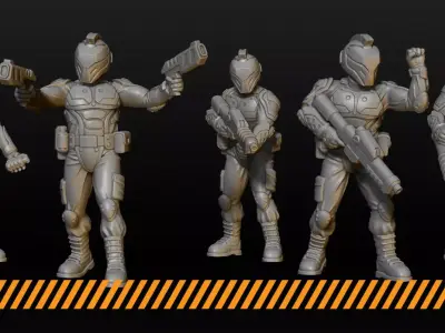 Cyber Police 3D print model