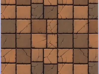 Stylized Tile Seamless Texture Texture 3