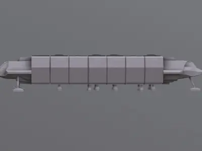 Visitors starships transport tanker pack Printable 3D print model