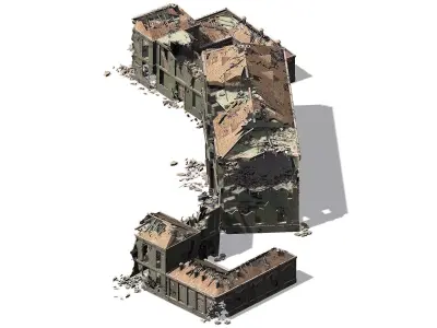 War-city-scars 04 3D model