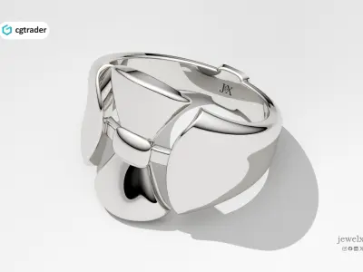 SILK BOW RING - AW4288 3D print model