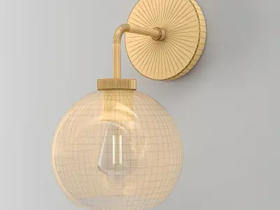 Reagan Globe Single Sconce 3D model