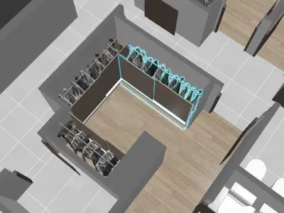 3d apartment floorplan 3D model