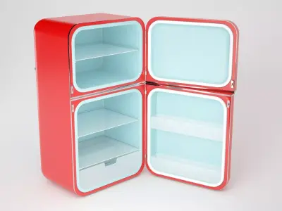 Refrigerator vintage 3D model