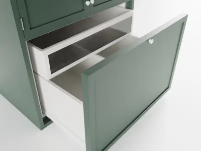 3-Door Refridgerator 3D model
