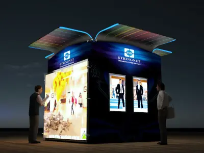 Module for advertising on screens 3D model