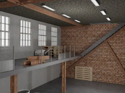 Building factory Fps 3D model