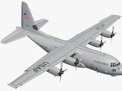  Lockheed C-130 Hercules US Military Transport Aircraft 