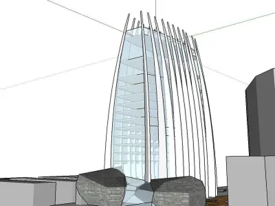 vacation spot-Resort-Fashion Leisure Hotel-0146 3D model