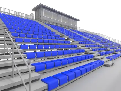 Collection Bleachers 14 3D Model Pack