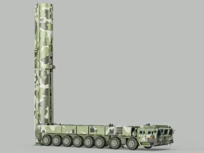  Dongfeng DF-41 Rigged Mobile Intercontinental Ballistic Missile PBR 