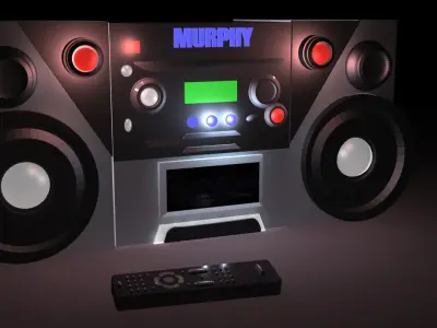 fancy cd player Low-poly 3D model