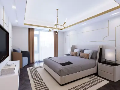  Modern bedroom 3D model