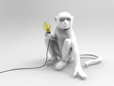 SELETTI Monkey Lamp HIGH QUALITY 3D model