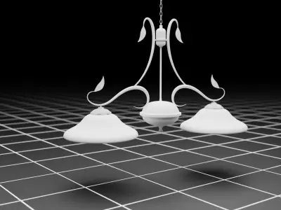 Antique ceiling lamp Free 3D model