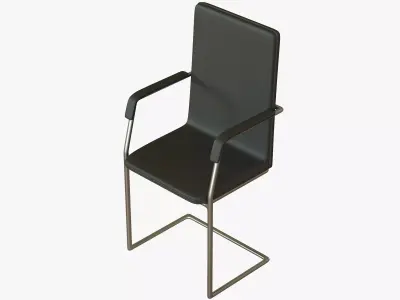 Meeting Room Chair Office Low-poly 3D model