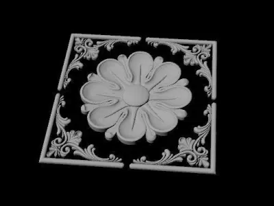rosette dekor 3D model 44