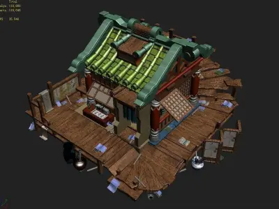 Game Gang Building - Junior College 3D model