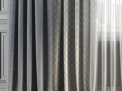 Curtain Set 150 3D model