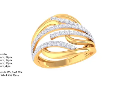   Women Ring MTL 3dm STL OBJ FBX Details 3D print model 3