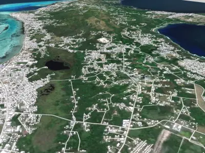 Saipan Island 3D model