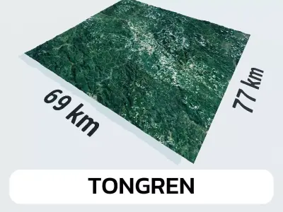 Tongren China City Landscape 3D Model 3D model