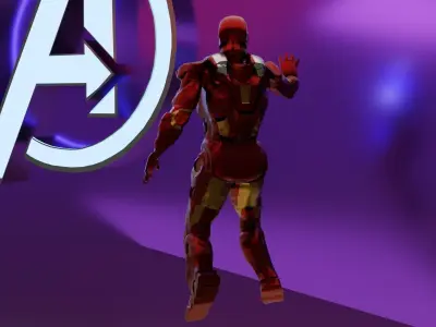 Iron Man Low-poly 3D model
