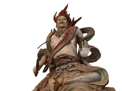 Deity Statue Sculpture02 3D model