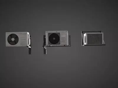 Cool Breeze AC Units for Ultimate Comfort Low-poly 3D model