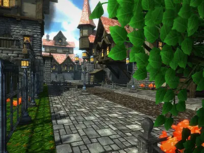 Adventure Village 2 Low-poly 3D model