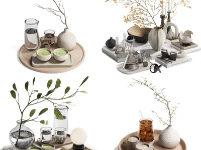 Decorative Set Collection 04 3D Model Pack