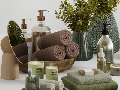 bathroom accessories 0004 3D model