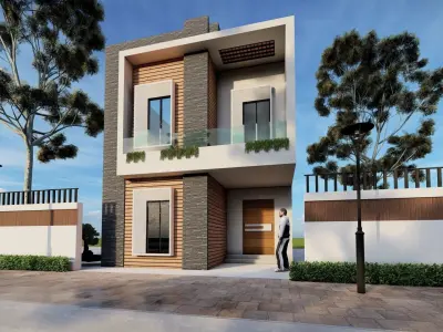 5 Marla house 3d model 3D model