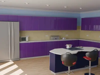 Kitchen The Red Moon 3D model