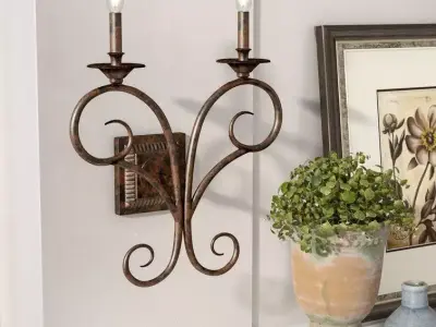 Brenda Candle Wall Light 3D model