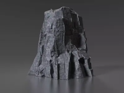 Cliff Rock 004 Low-poly 3D model